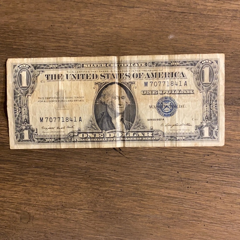 I’m selling a rare 1957 Silver dollar
